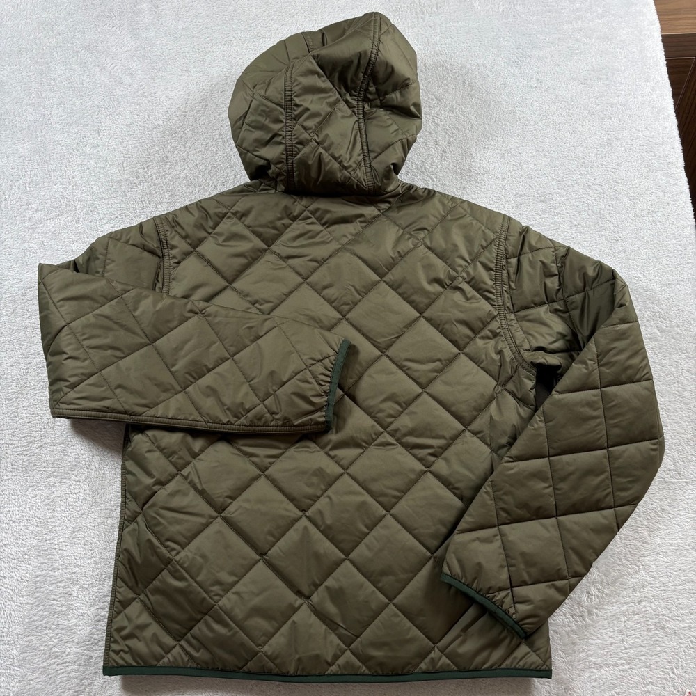 Patagonia Bomber Hoody Womens Small Basin Green Diamond Quilted Full Zip Jacket - Picture 8 of 8